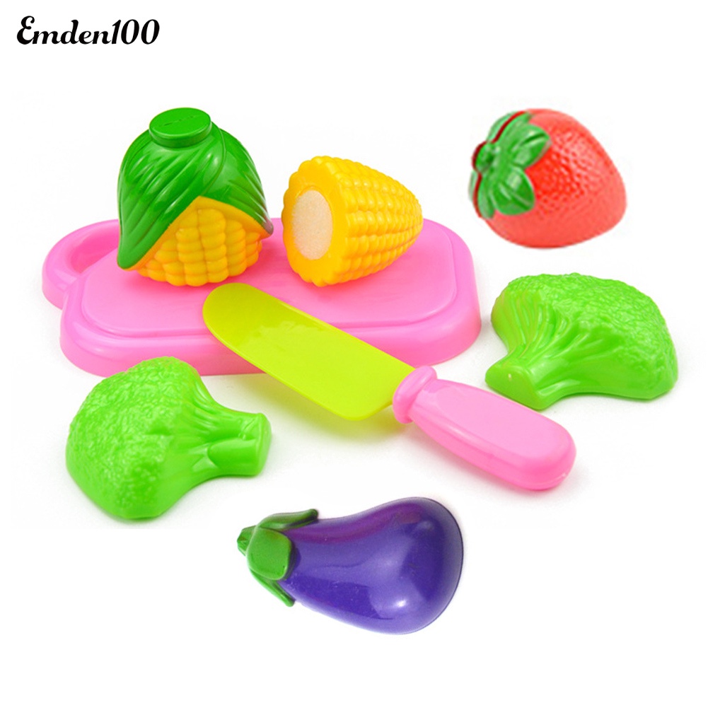 Bộ Đồ Chơi Cắt Trái Cây Bằng Nhựa Cho Bé