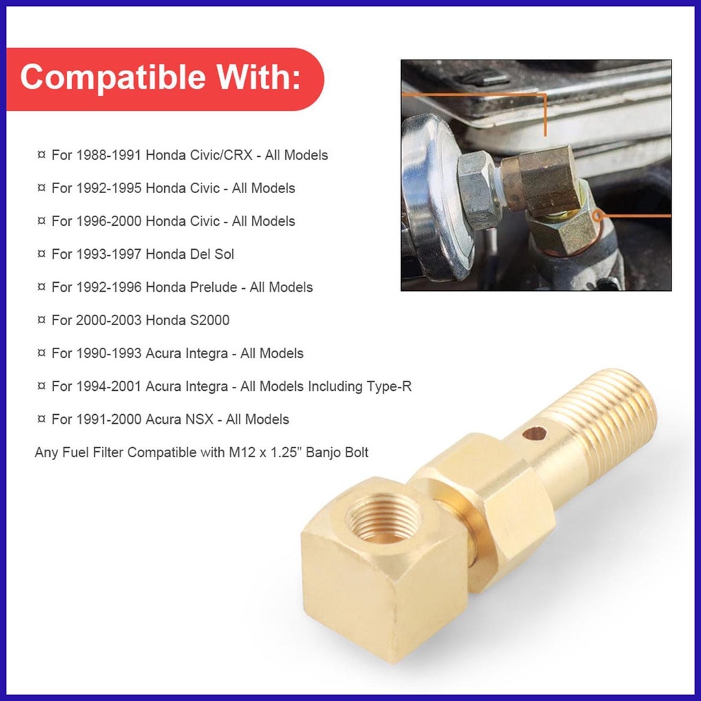 Đầu Nối Chuyển Đổi Áp Suất Nhiên Liệu Cho M12 X 1.25 Sang 1 / 8-27 robpvn