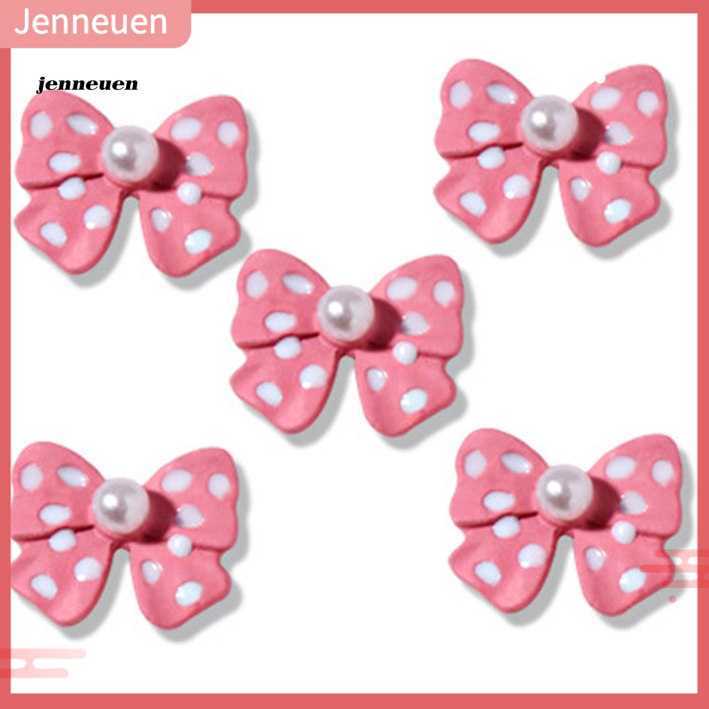 Set 5 Phụ Kiện Đinh Tán Nơ 3D Trang Trí Móng Tay