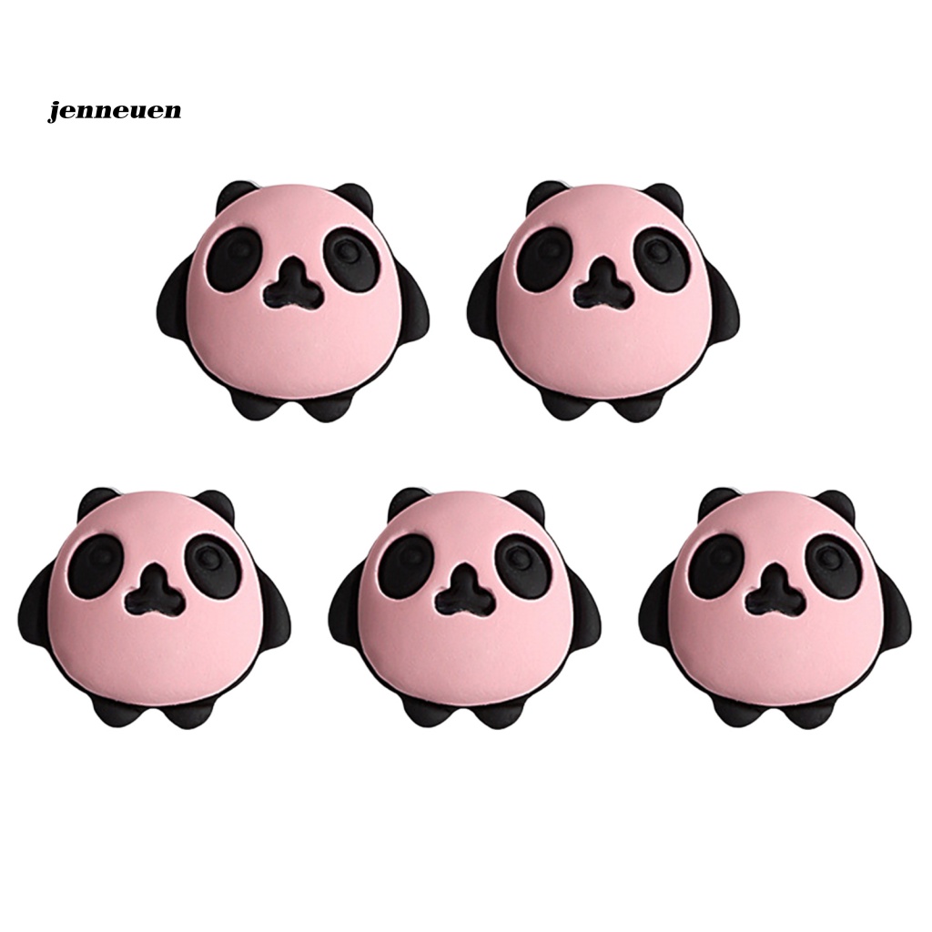 Set 5 Phụ Kiện Trang Trí Móng Tay Hình Bánh Macaroon Gấu Trúc Không Phai Màu