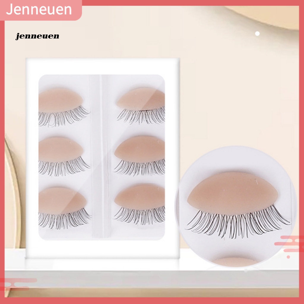 Set 3 Cặp Mô Hình Đầu Ma Nơ Canh Trọng Lượng Nhẹ Hỗ Trợ Luyện Tập Trang Điểm Lông Mi