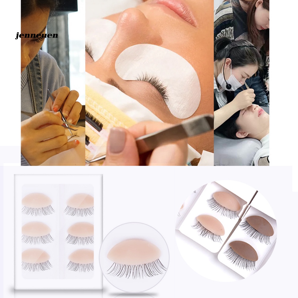 Set 3 Cặp Mô Hình Đầu Ma Nơ Canh Trọng Lượng Nhẹ Hỗ Trợ Luyện Tập Trang Điểm Lông Mi