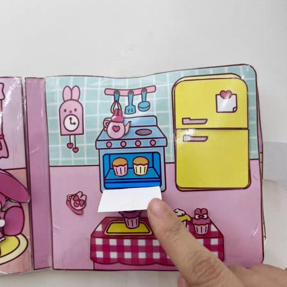 Javier Bộ Đồ Chơi Sticker Dán Trò Chơi Melody Kuromi Kuromi Nhật Bản Vui Nhộn Làm Quà Tặng Cho Bé Gái