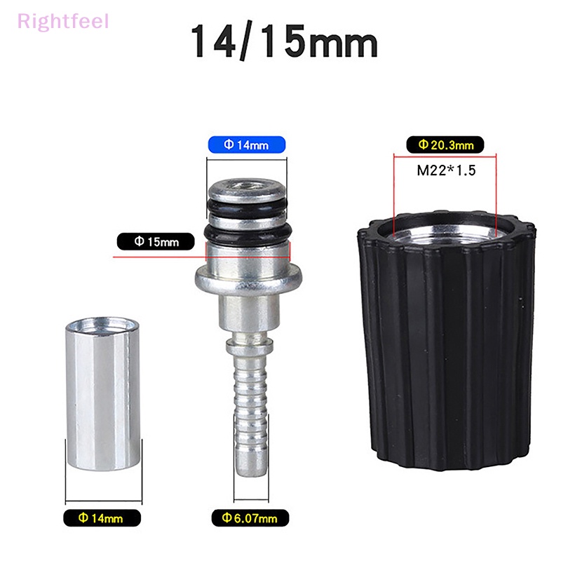 Đai Ốc M22 Gắn Ống Nước Áp Suất Cao Vừa Vặn Cho Rửa Xe Hơi D14 D15mm Mới