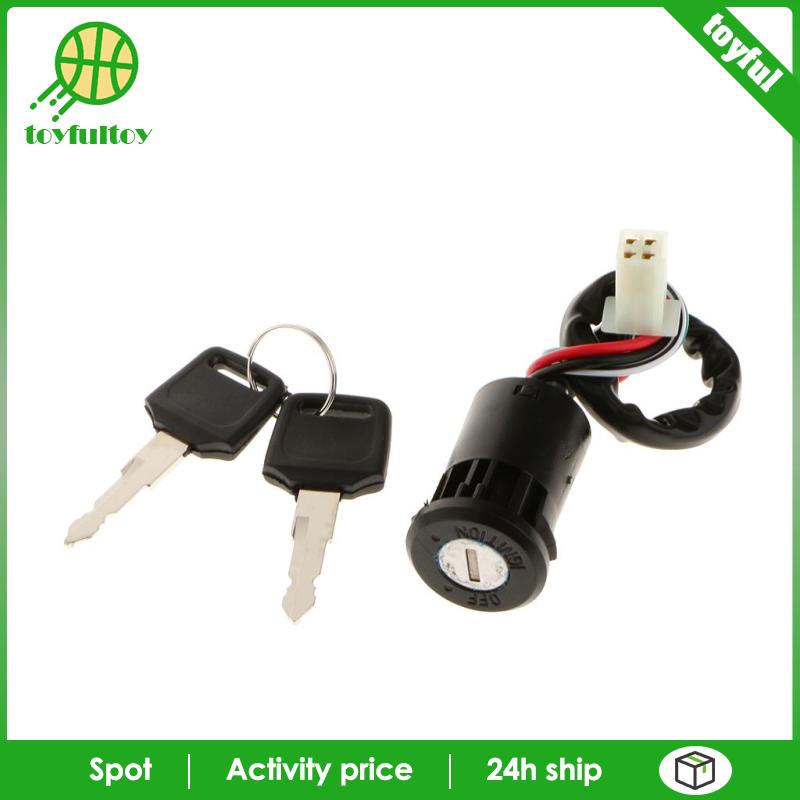 Công Tắc Đánh Lửa Khởi Động 4 Dây Cho Xe Tay Ga 50-250cc