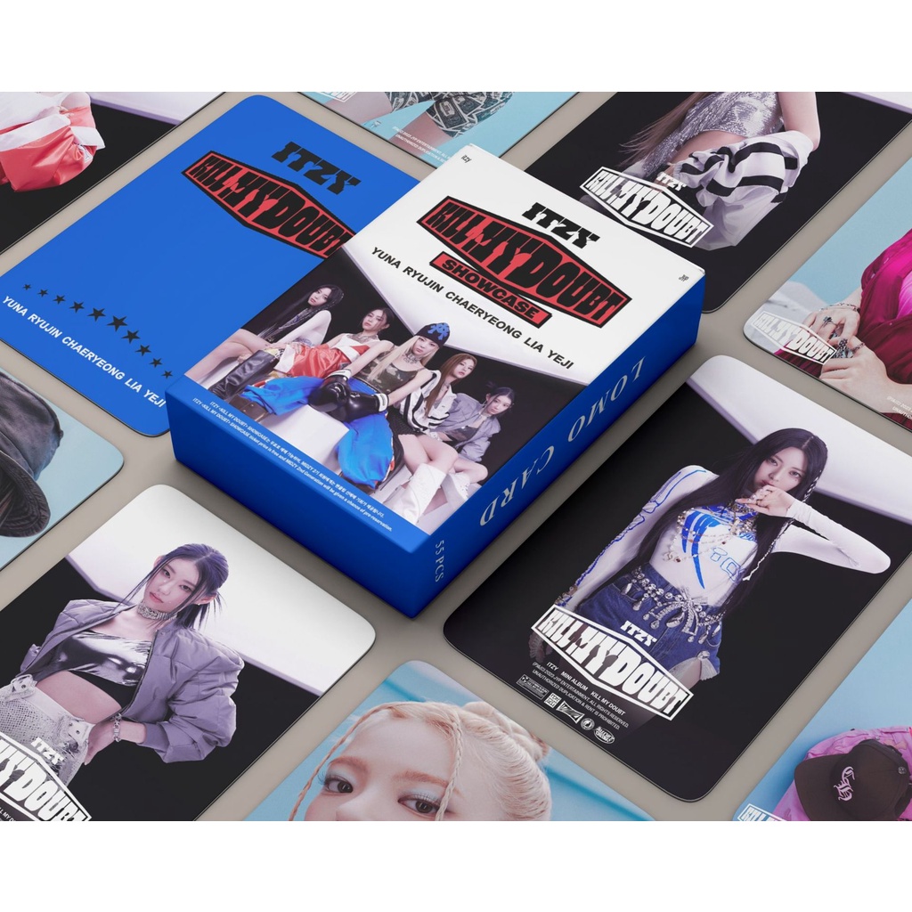 55pcs/box ITZY KILL MY DOUBT Album Photocard Lia Ryujin Yeji Chaeryeong Yuna Lomo Cards BET ON ME Kpop Postcards LETAOTAO2023