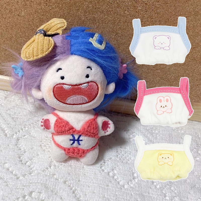 Quần Áo Búp Bê 10cm Bằng Cotton DIY Xinh Xắn Đáng Yêu
