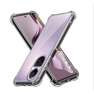 Dành cho OPPO Reno 10 / 10 Pro / 10 Pro + 5G Phiên bản toàn cầu Crystal Clear Cover Vỏ TPU chống sốc chống trầy xước