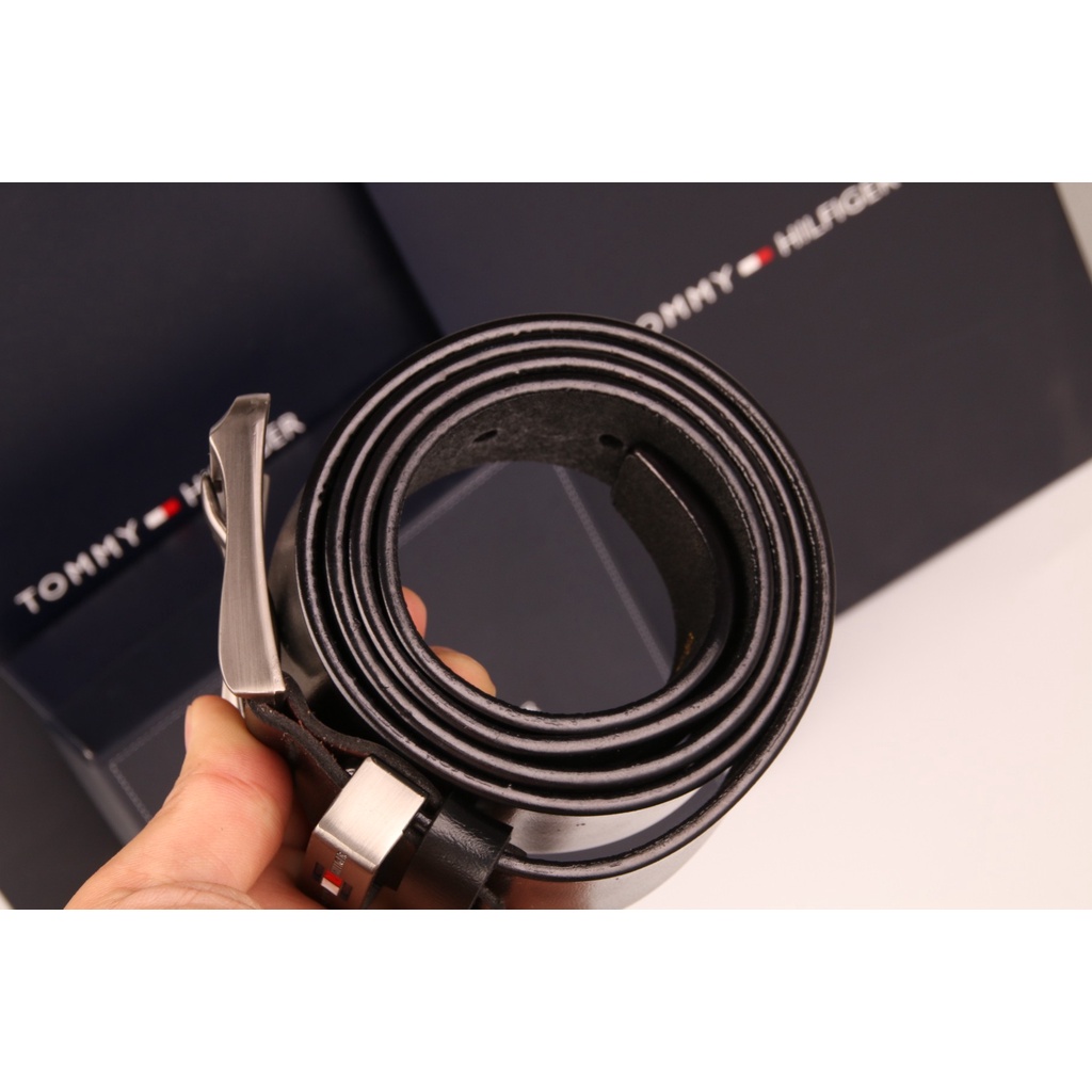Tommy hilfiger thắt lưng mỏng dây đeo thắt lưng bằng da thật thời trang blogger xu hướng thắt lưng ghim khóa thắt lưng nam và nữ đồng quê