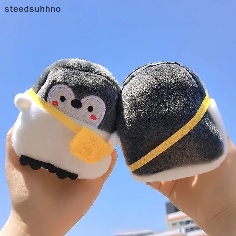 Ví Đựng Tiền Xu Mini Có Khóa Kéo Hình Chim Cánh Cụt Nhồi Bông Dễ Thương Thời Trang Hàn Quốc Mới 2023 hhno