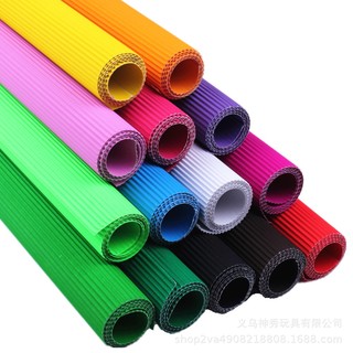 Giấy gợn sóng 1 tờ dày dặn nhiều màu 7 / 4f làm đồ thủ công diy