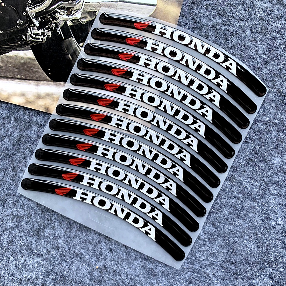 Miếng Dán Logo Trang Trí Bánh Xe Mô Tô Honda Zoomer X Chất Lượng Cao