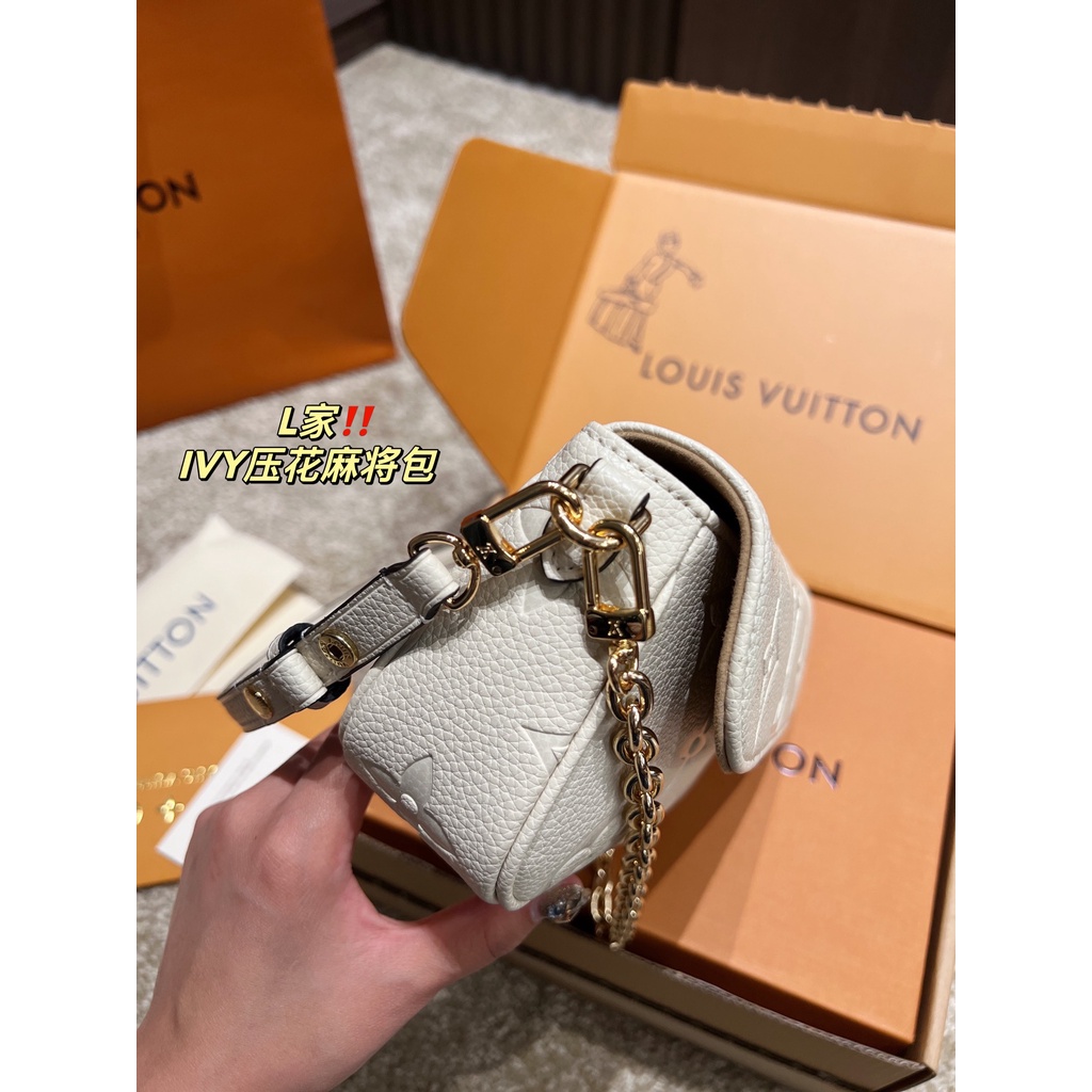 L-embossed Túi Đeo Chéo Vai Hình Mạt Chược Thời Trang Cho Nữ