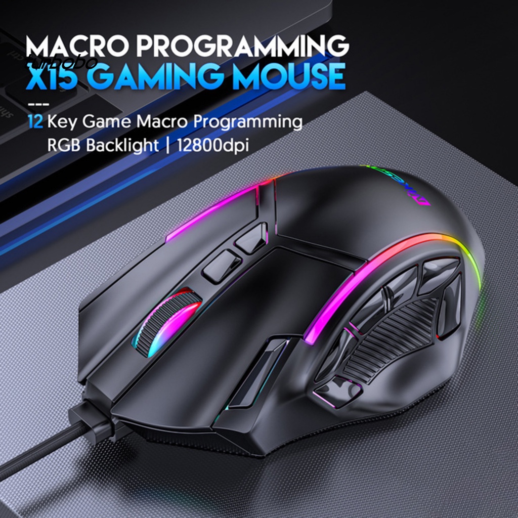 Chuột Quang Gaming 12800DPI 12 Nút Bấm 13 Chế Độ Đèn RGB