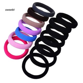 Set 10 Dây Cột Tóc Co Giãn Không Đường May Giá Đỡ