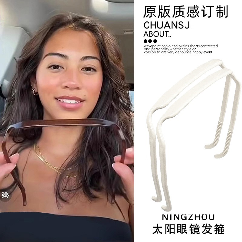 Bờm tóc Mới Băng Đô Cài Tóc Hình Vuông Dễ Phối Đồ Thời Trang