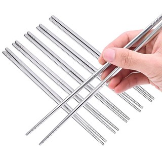 Bộ 5 đôi đũa inox 304 cao cấp