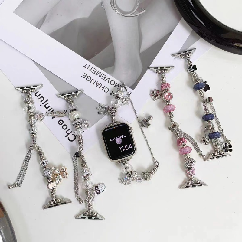 Dây Đeo Kim Loại Thay Thế Cho Đồng Hồ Thông Minh Apple watch 8 7 6 5 se 4 3 Pandora iwatch 44mm 42mm 40mm 49mm 45mm 41mm 38mm