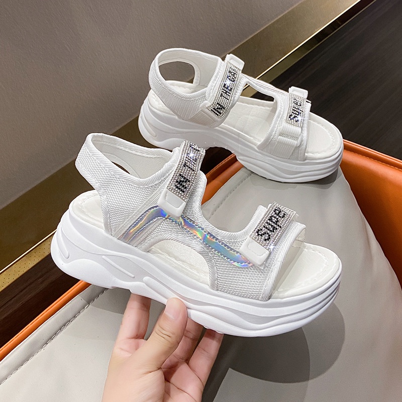 FEIJIANU dép sandal nữ giày sandal nữ dép đế cao đi biển Thoải Mái Xinh Xắn 30Z230725010