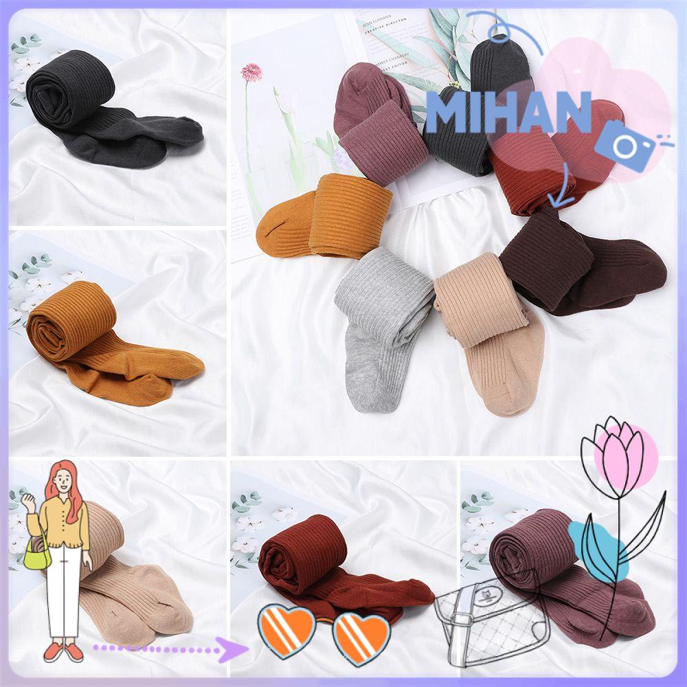 Quần tất cotton màu sắc kẹo ngọt giữ ấm mùa thu đông MIHAN1 cho bé 0-4 tuổi
