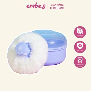Hộp đựng bông chậm phấn rôm, phấn trang điểm cho mẹ và bé embe.s
