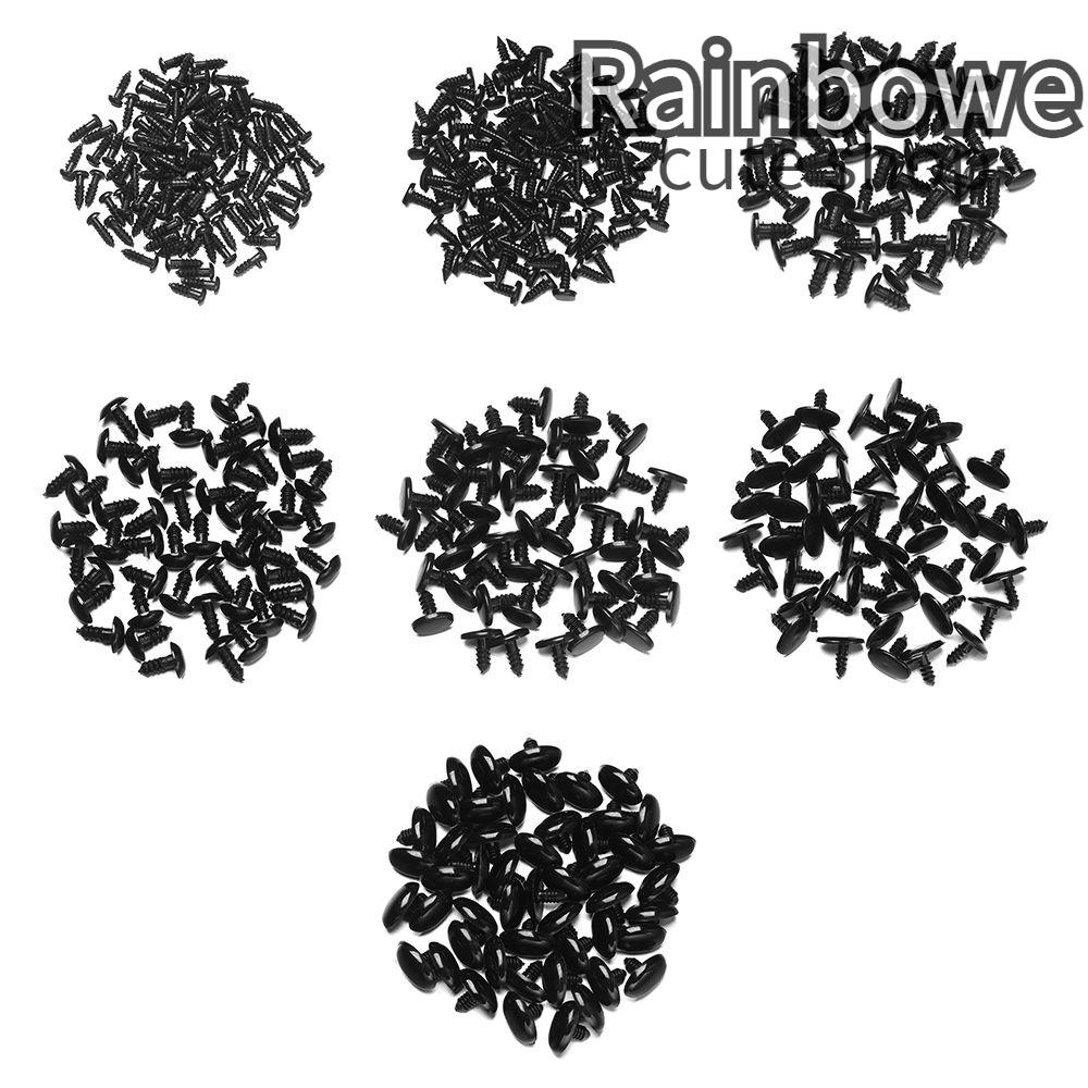 Set 50 / 100 Nút Nhựa Hình Oval Nhiều Màu Cho Búp Bê