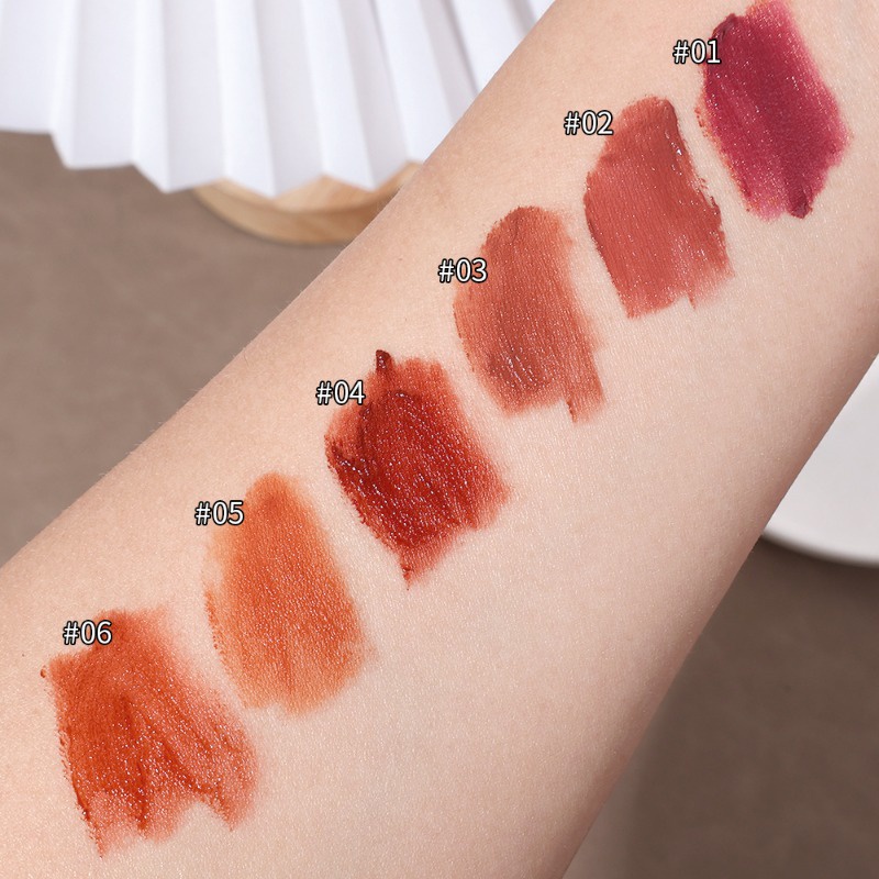 Son Môi / Son Môi Màu Lì / Lâu Trôi Thiết Kế Vỏ Họa Tiết Hoa Hướng Dương Xinh Xắn