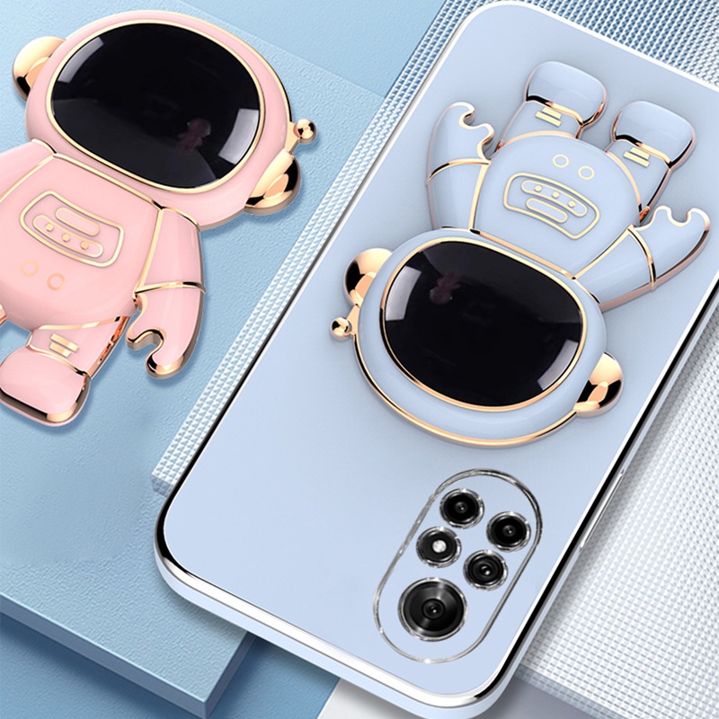 Ốp Điện Thoại Silicone Mềm Đế Đứng In Hình Phi Hành Gia Cho OPPO Reno 10 Pro Plus 5G