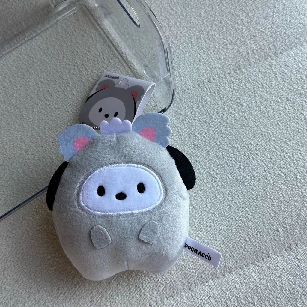 SANRIO Móc Khóa Hình Thú Nhồi Bông Kuromi My Melody Cinnamoroll Hello Kitty Đáng Yêu