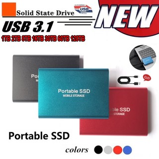 Ổ cứng ngoài 1tb 2tb 8tb 16tb 30tb 60tb 128tb mini ssd usb 3.1 type-c cho laptop mac