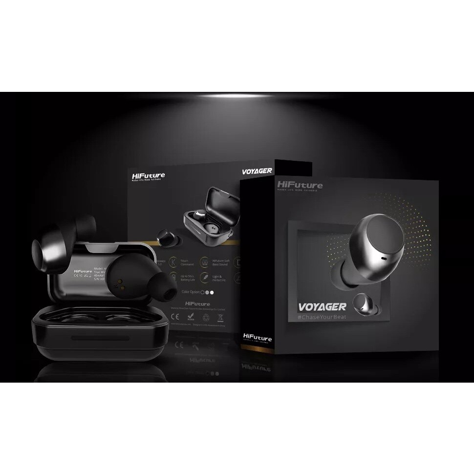Tai nghe Bluetooth TWS 5.0 HiFuture Voyager Titanium Black