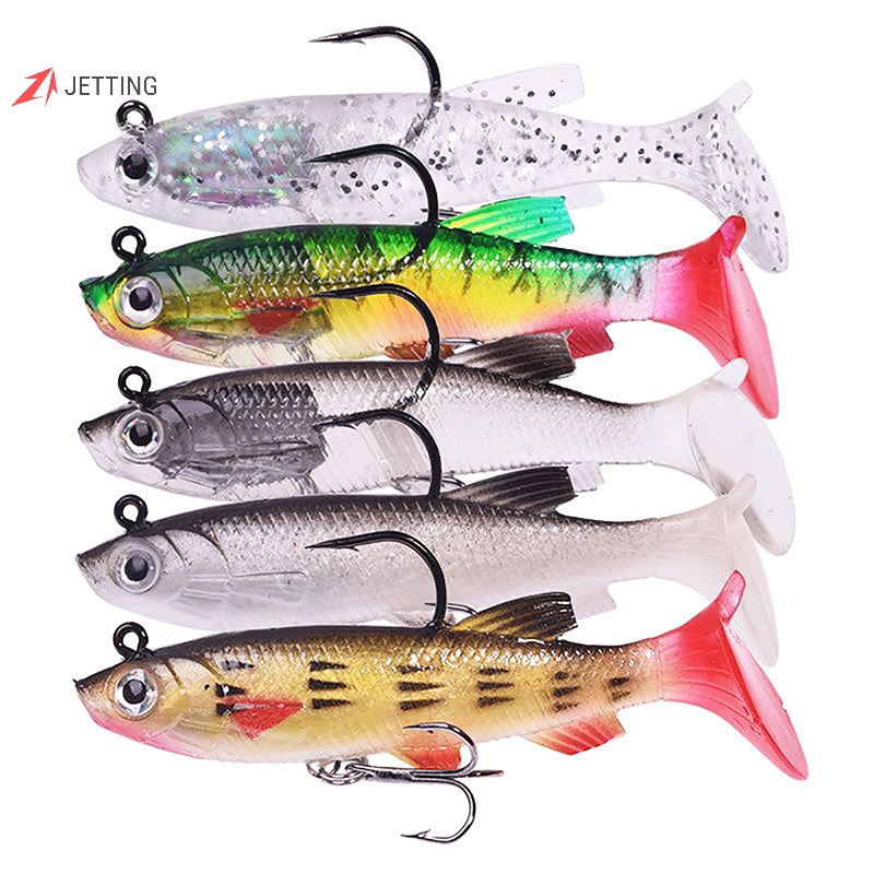 Mồi Câu Cá Giả Hình Chữ t Mềm Mại 7.5cm / 12g