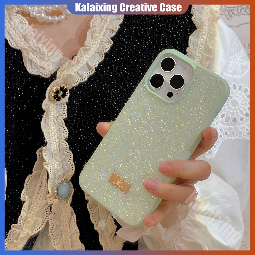 Swarovski Ốp Điện Thoại tpu Mềm 8 Màu Tùy Chọn Cho iphone 15pro max 14 pro max 13 pro max 12 pro max