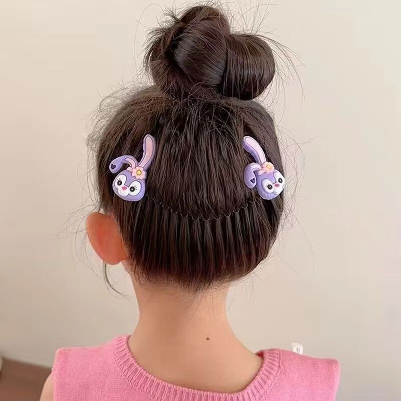 Lược cài tóc Vô Hình làm gọn gàng tóc họa tiết hoạt xinh xắn đáng yêu cho bé 13cm