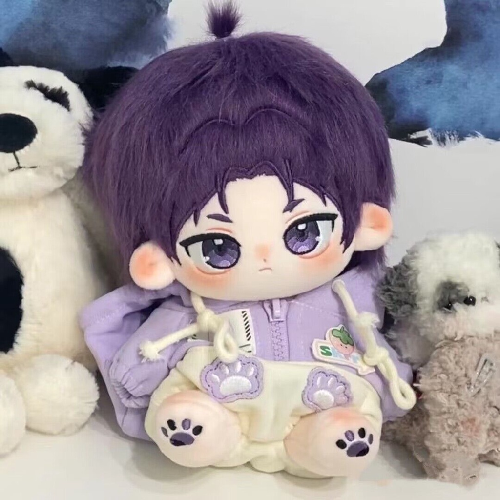 20 cm búp bê màu xanh khóa reo mikage plushie búp bê sang trọng quần áo bông thay đổi quần áo trang phục trang phục cosplay anime one-piece cotton cross-dressing