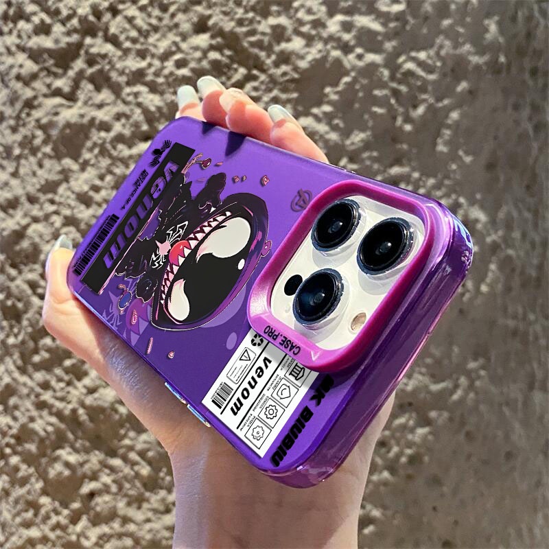 Ốp Điện Thoại Cứng Mặt Nhám Họa Tiết venom Hợp Thời Trang Cho iphone 11 12 13 Pro Max ip 11promax 12promax 13promax