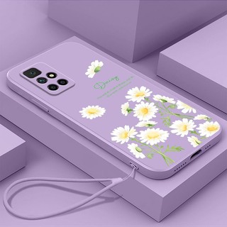 ốp lưng Redmi 10 redmi note 11 pro note 11s vỏ điện thoại daisy nhỏ cạnh thẳng toàn bộ ống kính silicone mềm chống va đập vỏ điện thoại nữ mới Redmi 10 redmi note 11 pro note 11s
