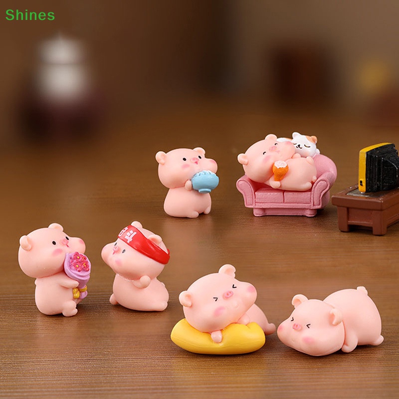 1 Tượng Heo Con Mini Trang Trí Đáng Yêu