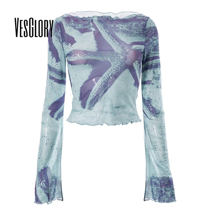 Áo Thun Crop Top Tay Dài Cổ Tròn Màu Trơn Thời Trang 2023 Quyến Rũ Cho Nữ