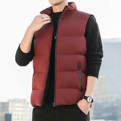 Áo Khoác Phao Sát Nách Dáng Rộng Vải Cotton Thời Trang Thu Đông Cho Nam