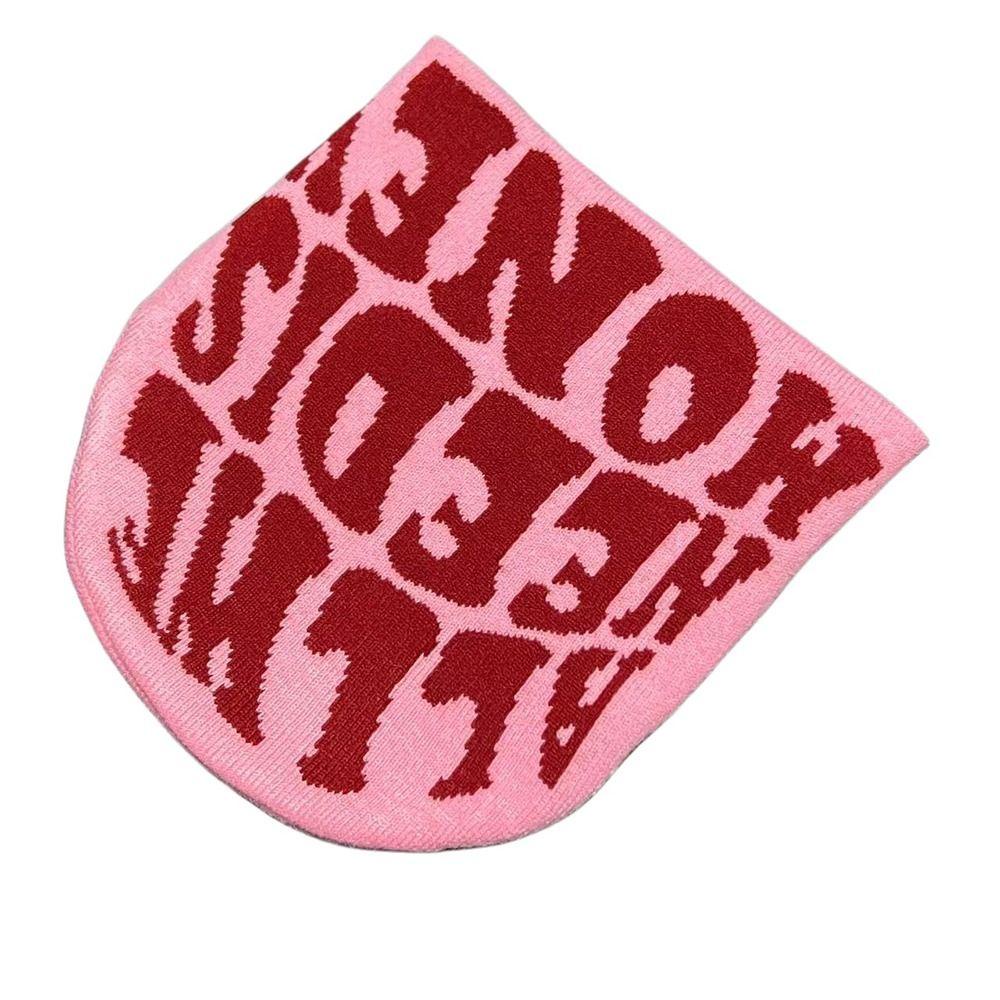Lonngzhuan Mũ beanie Dệt Kim acrylic In Chữ y2k ins Ấm Áp Phong Cách hip hop Cho Nam Và Nữ