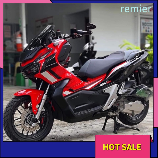 Re 2pcs bộ làm lệch hướng không khí trên fairing cánh bên kính chắn gió cánh lướt gió thân tương thích cho các bộ phận xe máy adv150
