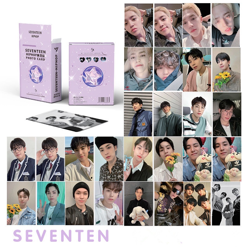 Seventeen Card Wonwoo JUN The8 Tấm Set 50 Thẻ Ảnh Kpop Lomo Card Hình Nhóm Nhạc