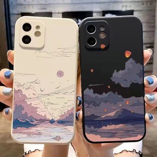 LBM| Ốp lưng Đối với Vivo V5 V5s V5 Lite V7 Plus V9 V11 V11i V15 V17 Pro V19 Neo V20 SE V21 V21E V23 V23E V25 V25E V27 V27E V29 Z1 Pro Soft Scenery River Mountain Cloud Dark Handphone Case
