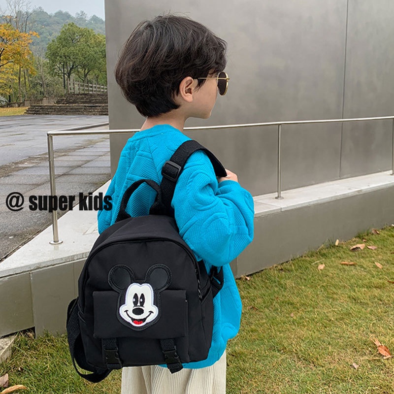 SUPER KIDS Ba lô trẻ em phim hoạt hình dễ thương nhẹ túi đi học mẫu giáo thời trang ba lô bé trai mini