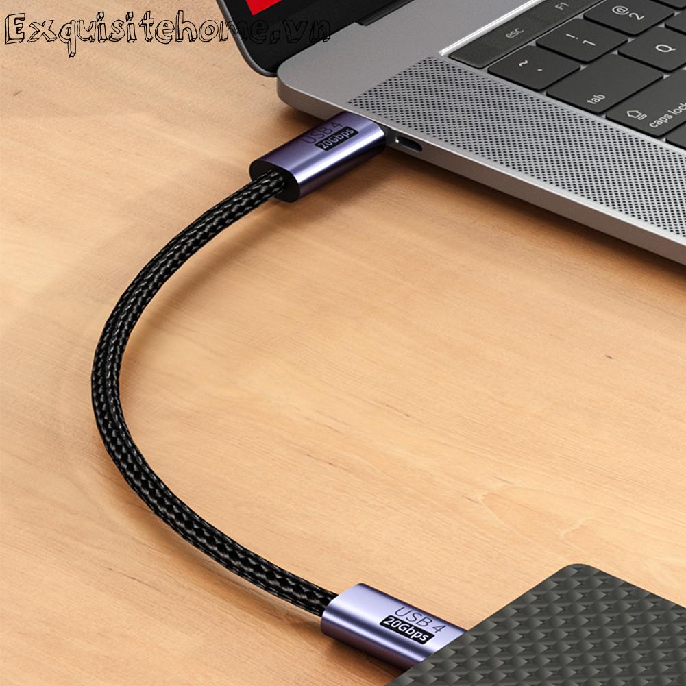 Dây Cáp Sạc Nhanh 20gbps 8k 60hz pd 100w usb 4.0 type-c male Sang male
