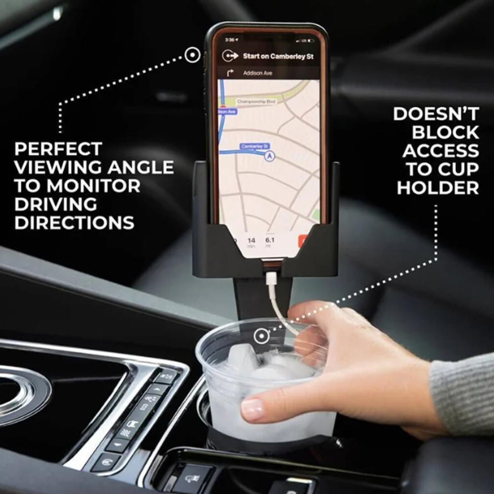 Nanasalonnn universal 2 in 1 anti-falling car water cup stand holder phone mount storage cup water bottle mobile navigation position phụ kiện b4z1