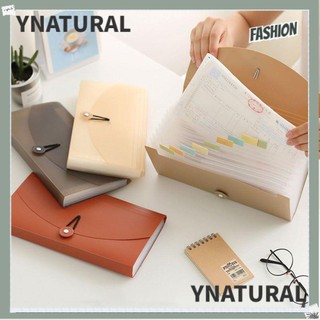 YNATURAL 13 Pockets Plastic Expanding File Folder Business Document Organizer