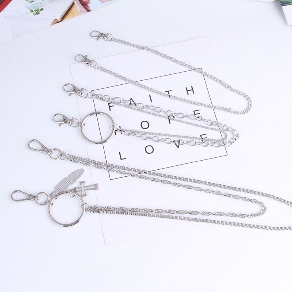 Cactu dây treo, dây chuyền quần hợp kim đa năng punk, phụ kiện trang sức quần jean hip-hop bướm eo liên kết nam