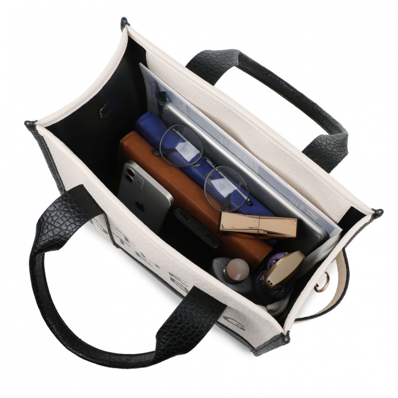 2023 mới hai màu pu letter pack túi nữ đeo vai messenger túi xách thời trang túi tote